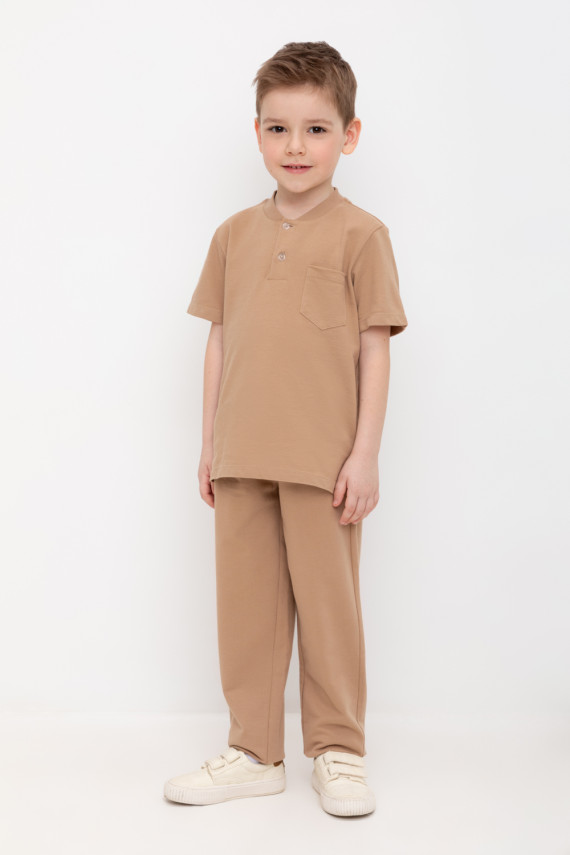 Брюки для мальчиков CROCKID КР 400750 цвет - бежевый 699₽