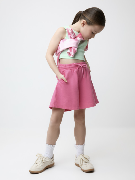 

Шорты для девочек CROCKID, КР 400904, цвет - ярко-розовый, Шорты