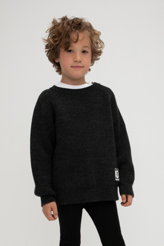 

Джемпер для мальчиков CROCKID, КВ 30123/23ш, цвет - темно-серый, Джемпер