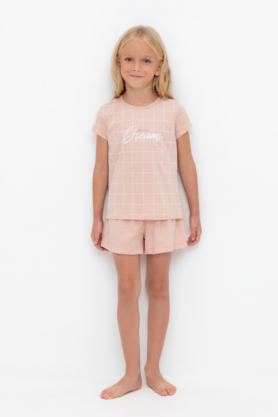 

Пижама для девочек CROCKID, К 1642, цвет - розовый, Пижама