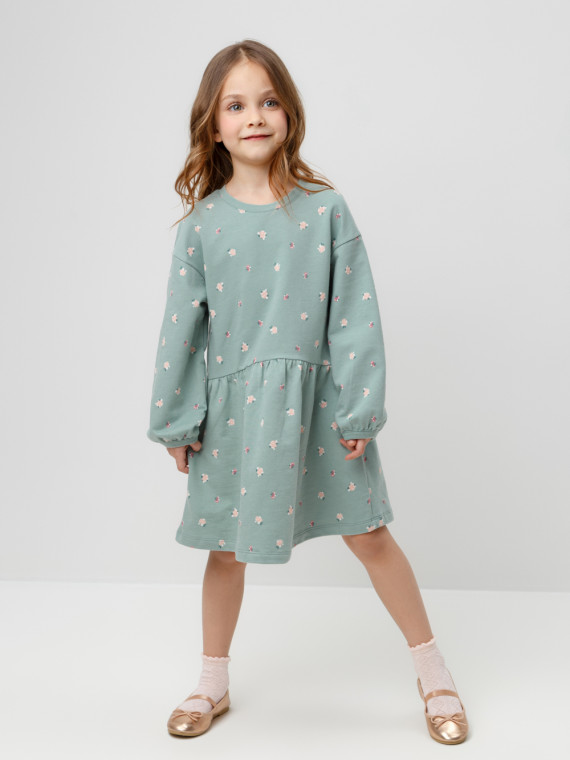 

Платье для девочек CROCKID, КР 5922, цвет - голубой, Платье