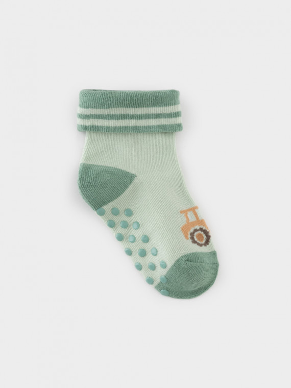 

Носки противоскользящие детские для мальчиков CROCKID, К 9601/7 ФВ, цвет - голубой, Носки противоскользящие детские