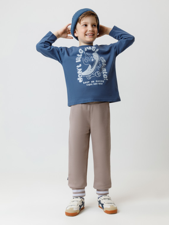 

Брюки для мальчиков CROCKID, КР 400784, цвет - коричневый, Брюки