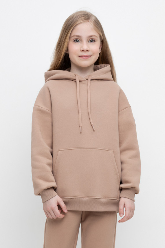 Худи с капюшоном для девочки для девочек CROCKID КР 302560 цвет - бежевый 999₽