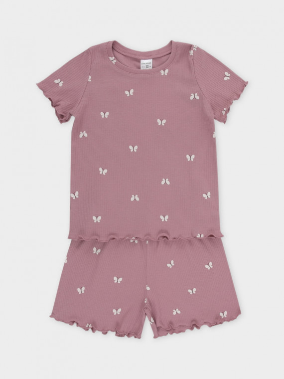 

Пижама для девочек CROCKID, К 1652, цвет - розовый, Пижама