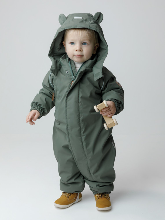 Демисезонный комбинезон с утеплителем для ребенка для мальчиков CROCKID ВК 601088 Ал цвет - зеленый 4504₽