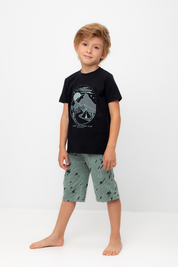 

Пижама для мальчиков CROCKID, К 1528/24, цвет - черный3, Пижама