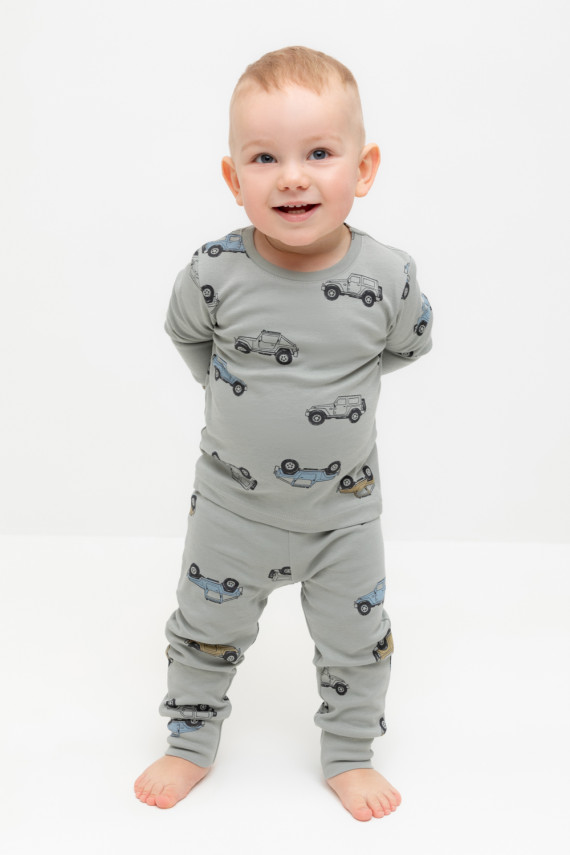 

Пижама для мальчиков CROCKID, К 1552, цвет - зеленый, Пижама