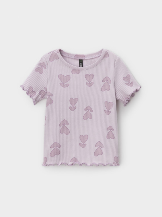 

Футболка для девочек CROCKID, КР 302814, цвет - фиолетовый, Футболка