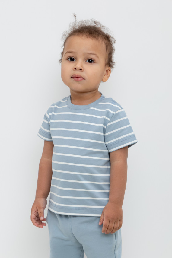 

Футболка для мальчиков CROCKID, КР 302450, цвет - синий, Футболка