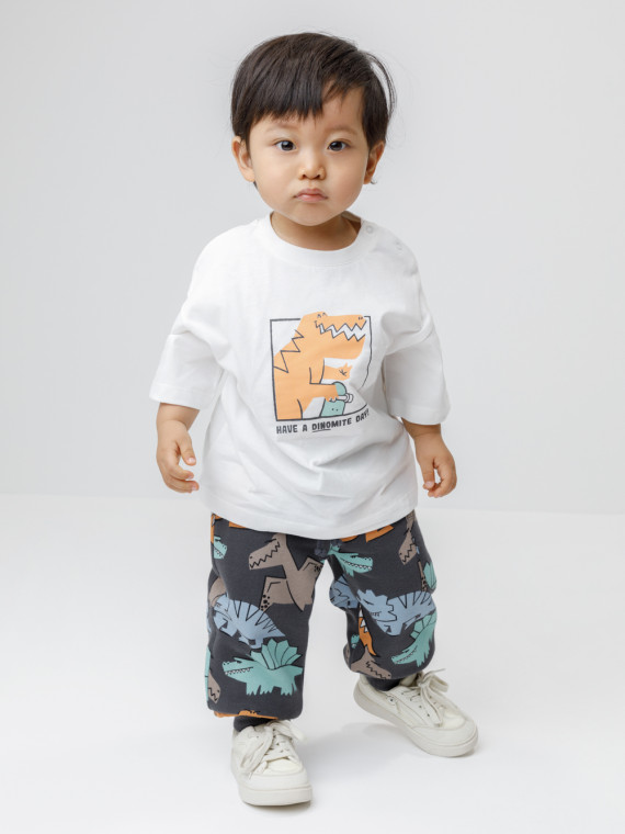 Брюки для мальчиков CROCKID КР 400931 цвет - темно-серый 1099₽