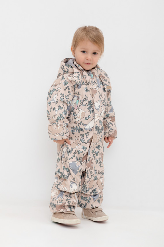 

Комбинезон утепленный для девочки для девочек CROCKID, ВК 60085/н/24 УЗГ, цвет - бежевый, Комбинезон утепленный для девочки