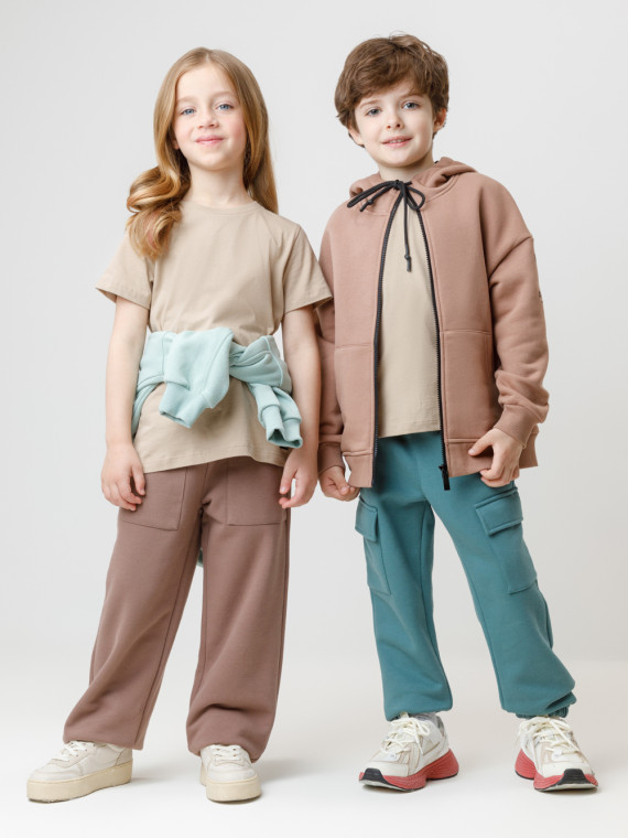 

Футболка для мальчиков CROCKID, К 302125, цвет - бежевый, Футболка