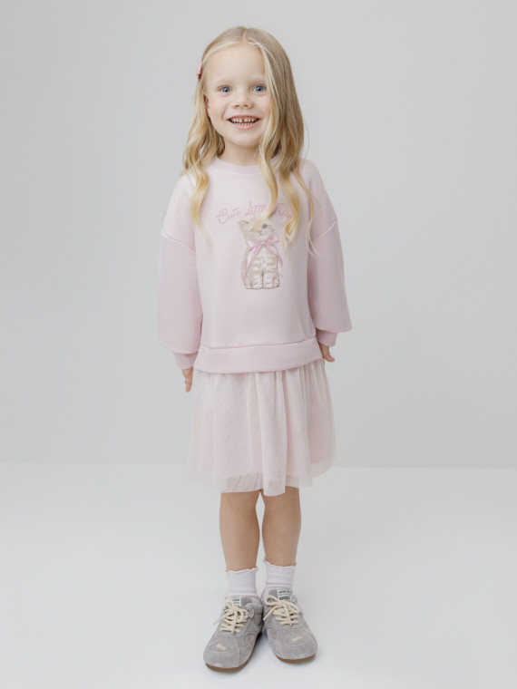 Платье для девочек CROCKID КР 5981 цвет - светло-розовый 1799₽