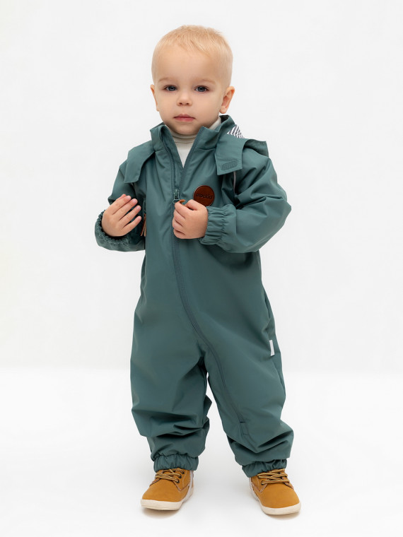 

Комбинезон ветровочный для мальчика для мальчиков CROCKID, ВК 60091/5 Ал, цвет - зеленый, Комбинезон ветровочный для мальчика