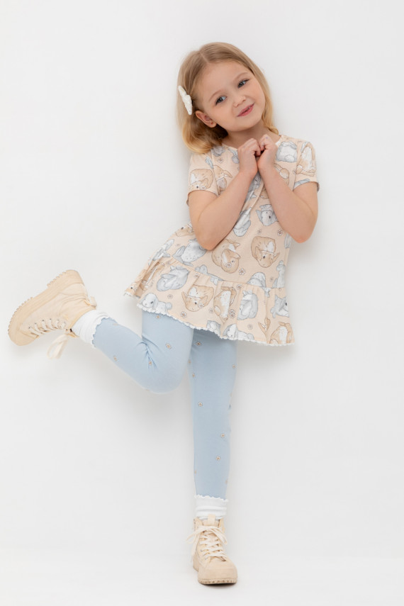 Блузка для девочек CROCKID КР 302745-1 цвет - бежевый 599₽