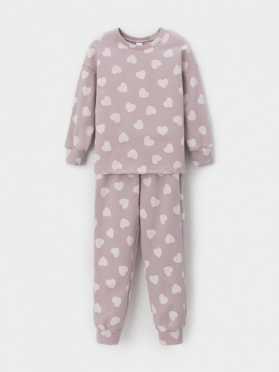 

Пижама для девочек CROCKID, К 1587, цвет - розовый, Пижама