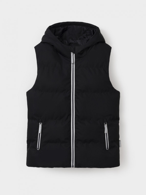 

Жилет утеплённый с капюшоном для мальчика для мальчиков CROCKID, ВК 35022/6 ГР (), цвет - черный, Жилет утеплённый с капюшоном для мальчика