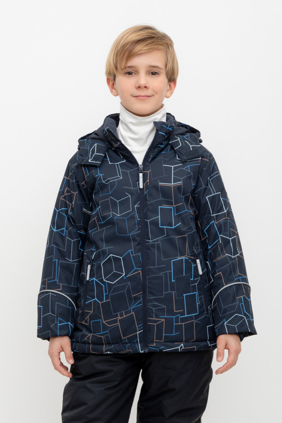 

Куртка с утеплителем нового поколения для мальчиков CROCKID, ВК 36089/н/3 ГР (), цвет - темно-синий, Куртка с утеплителем нового поколения