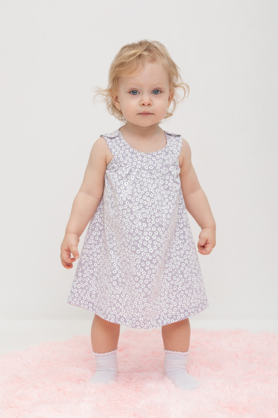 

Сарафан для девочек CROCKID, КР 5861, цвет - фиолетовый, Сарафан