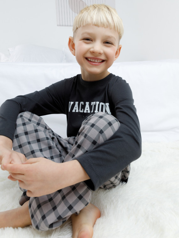 

Пижама для мальчиков CROCKID, К 1600, цвет - черный3, Пижама