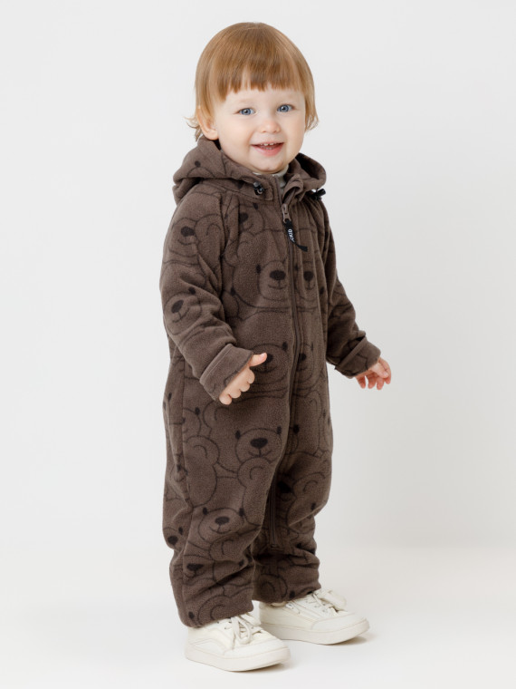 

Комбинезон для мальчиков CROCKID, ФЛ 60009/н/5 ГР, цвет - коричневый, Комбинезон