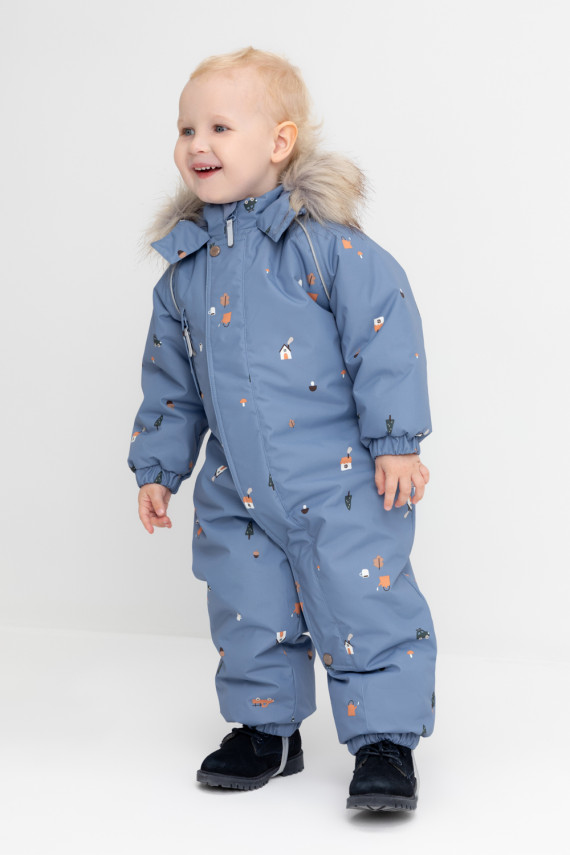 

Комбинезон детский с утеплителем нового поколения для мальчиков CROCKID, ВК 60116/н/10 ГР, цвет - голубой, Комбинезон детский с утеплителем нового поколения