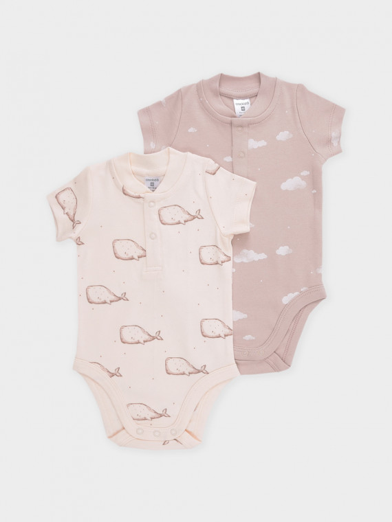 

Боди для новорожденных CROCKID, К 6543-2уп, цвет - светло-бежевый, Боди