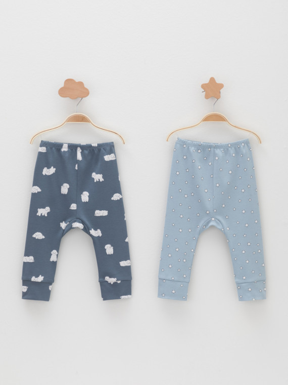 

Брюки для новорожденных CROCKID, К 4718-2уп, цвет - синий, Брюки