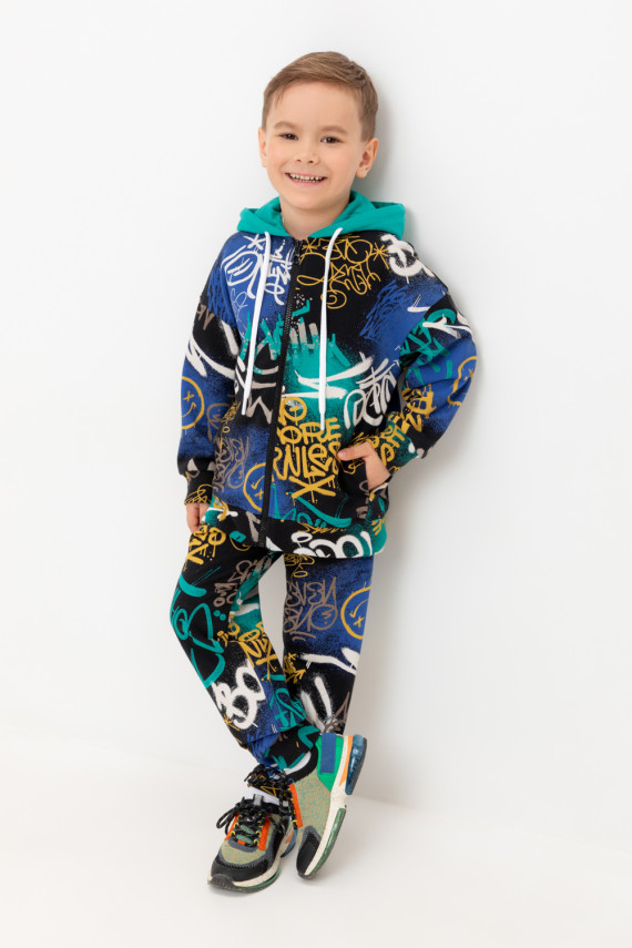 

Брюки для мальчиков CROCKID, КР 400766, цвет - черный3, Брюки