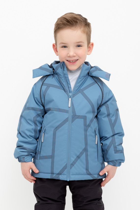 

Куртка с утеплителем нового поколения для мальчиков CROCKID, ВК 36087/н/6 ГР, цвет - голубой, Куртка с утеплителем нового поколения