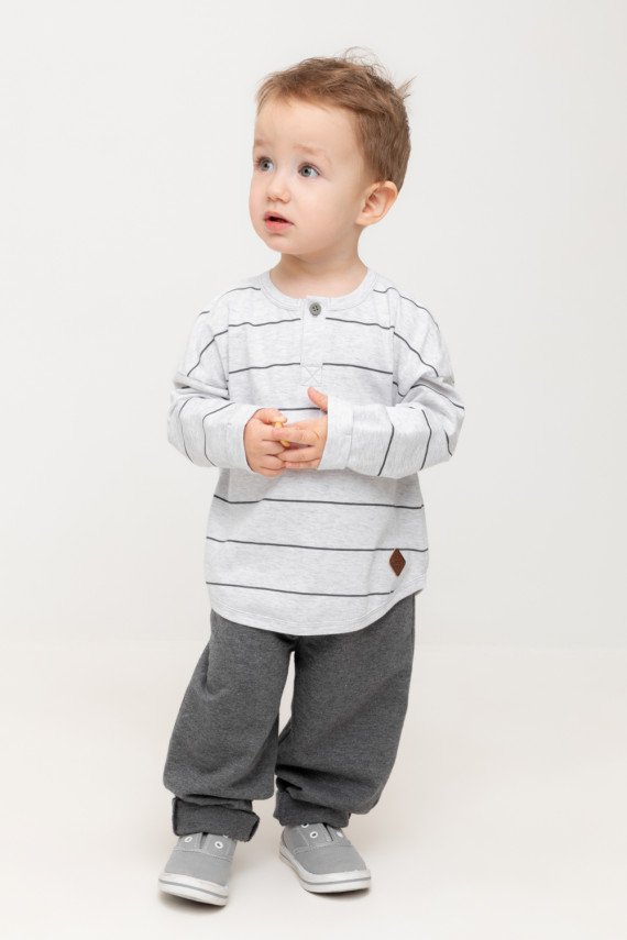 

Брюки для мальчиков CROCKID, КР 400722, цвет - темно-серый, Брюки