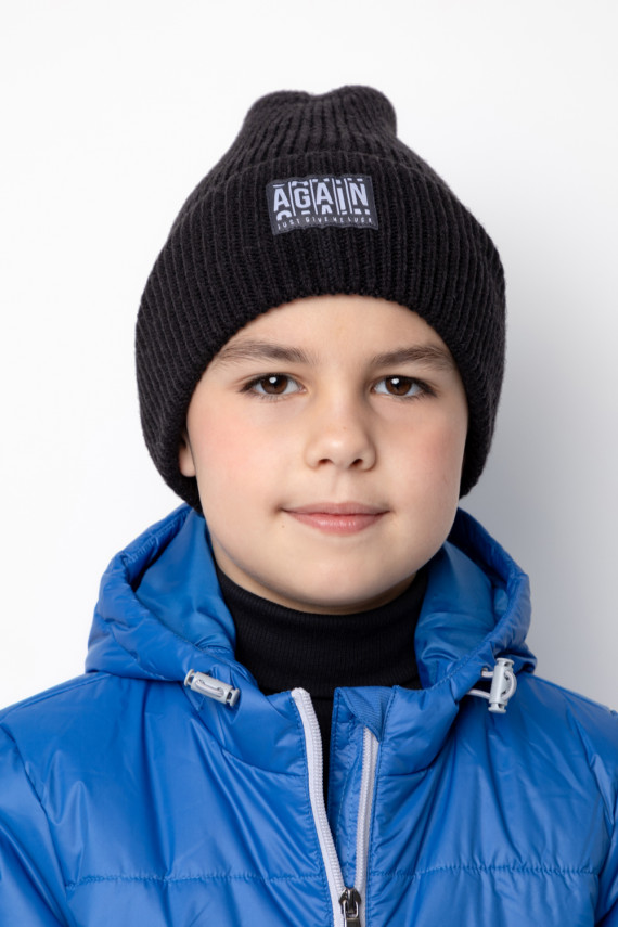 

Шапка для мальчиков CROCKID, КВ 20234/ш, цвет - темно-серый, Шапка