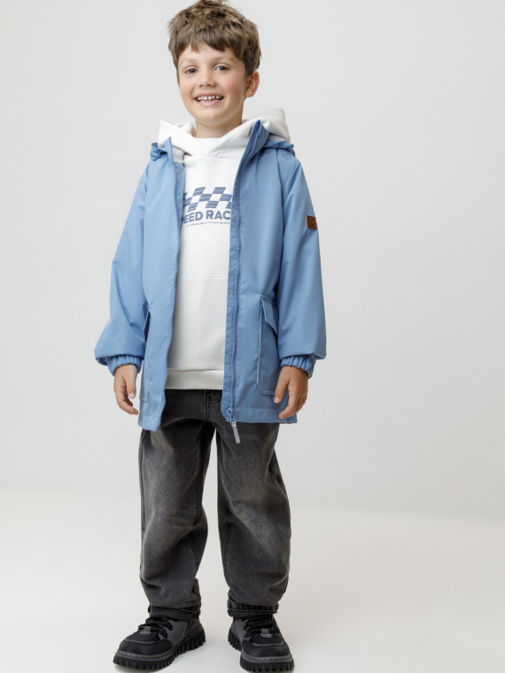 

Куртка для мальчика без утеплителя для мальчиков CROCKID, ВК 30158/1 УЗГ, цвет - синий, Куртка для мальчика без утеплителя