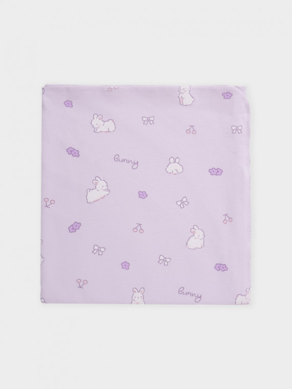 

Простынка для новорожденных CROCKID, К 8512, цвет - фиолетовый, Простынка