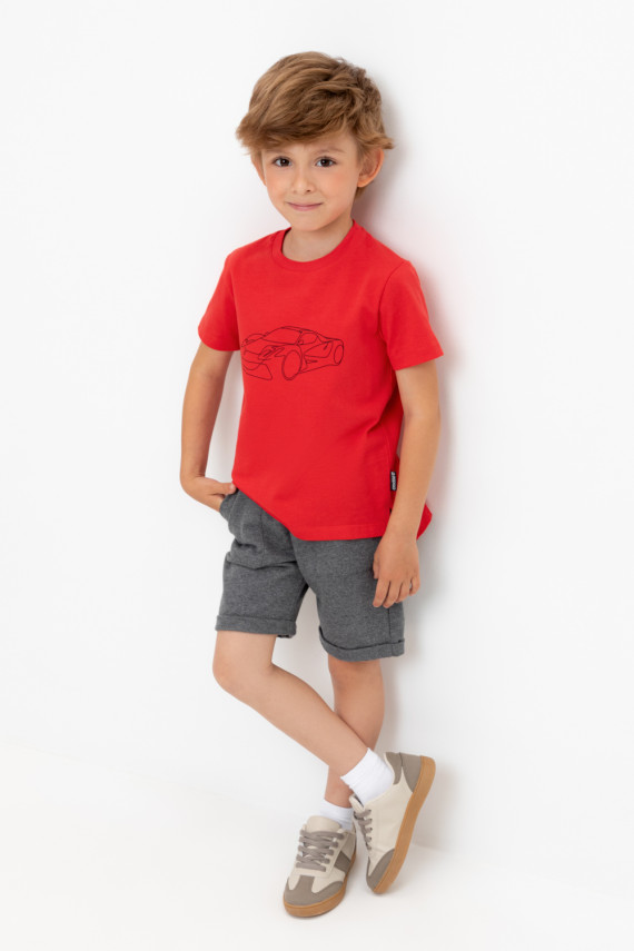 

Шорты для мальчика для мальчиков CROCKID, КР 400642, цвет - темно-серый, Шорты для мальчика