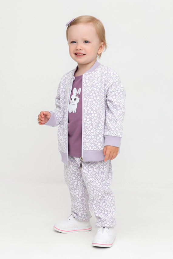 

Брюки для девочек CROCKID, КР 400720, цвет - фиолетовый, Брюки