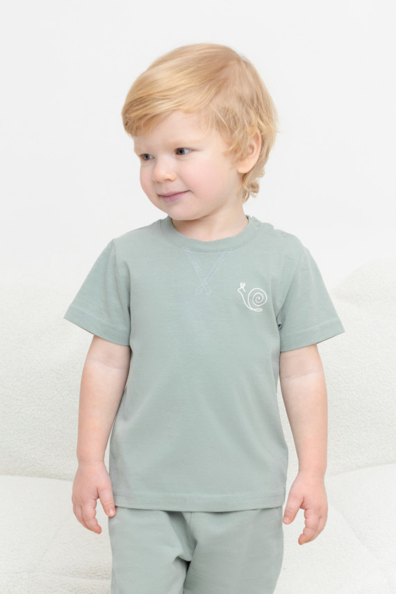 

Футболка для мальчиков CROCKID, КР 302409, цвет - минт, Футболка