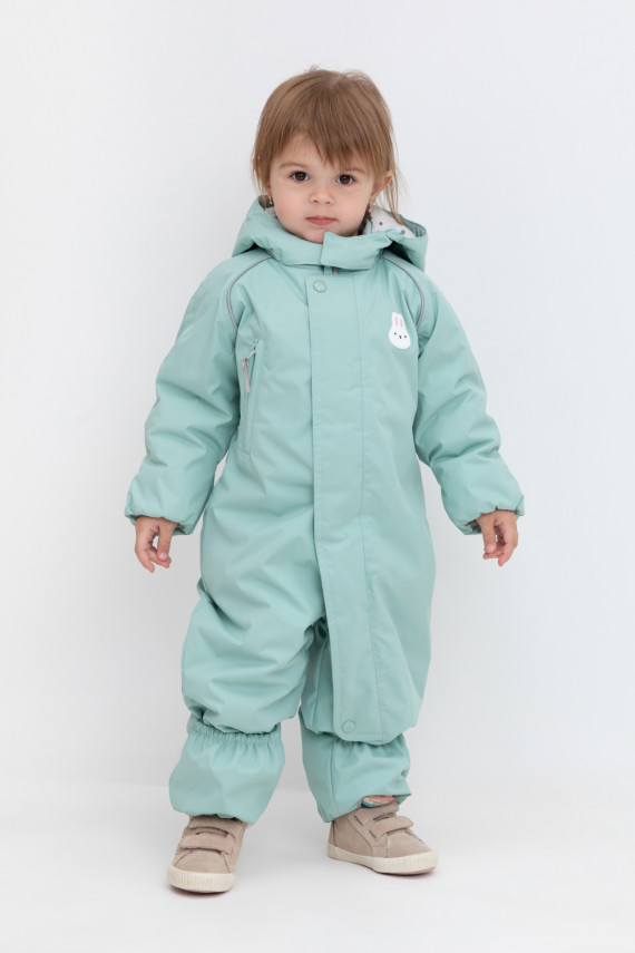 

Демисезонный комбинезон ясельный с утеплителем для девочек CROCKID, ВК 60107/1 УЗГ, цвет - голубой, Демисезонный комбинезон ясельный с утеплителем