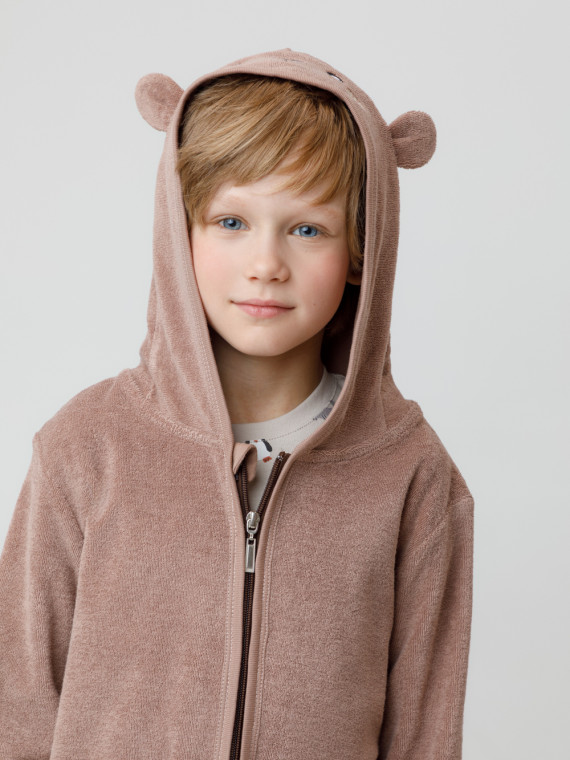 

Халат для мальчиков CROCKID, К 5801, цвет - коричневый, Халат