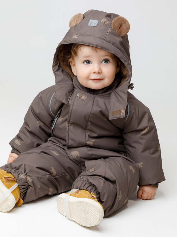 

Комбинезон зимний ясельный с утеплителем нового поколения для мальчиков CROCKID, ВК 60133/н/1 УЗГ, цвет - коричневый, Комбинезон зимний ясельный с утеплителем нового поколения