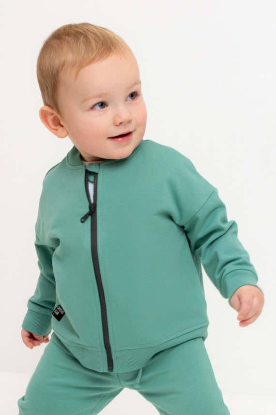 

Жакет для мальчиков CROCKID, КР 302411, цвет - зеленый, Жакет