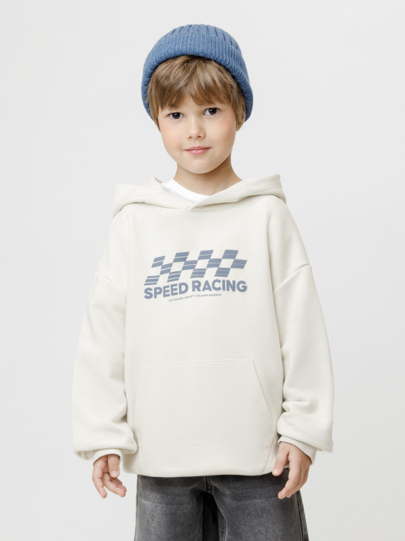 

Худи для мальчиков CROCKID, КР 302980, цвет - светло-бежевый, Худи