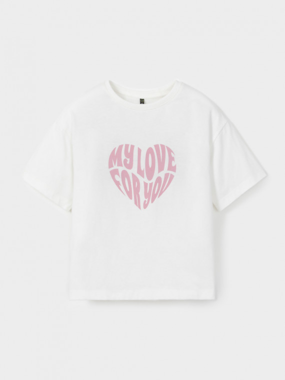 

Футболка для девочек CROCKID, КР 303016-1, цвет - сахар, Футболка