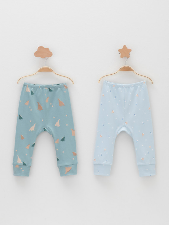 

Брюки для новорожденных CROCKID, К 4718-2уп, цвет - голубой, Брюки