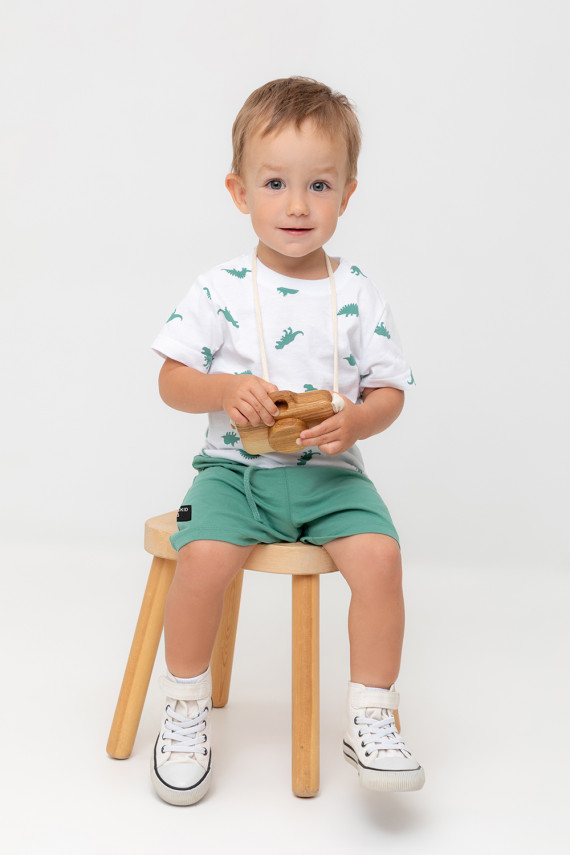 

Футболка для мальчиков CROCKID, КР 302737, цвет - белый, Футболка