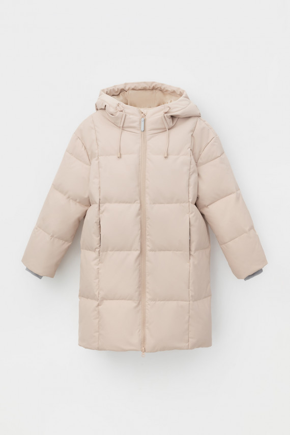 

Пальто для девочек CROCKID, ВК 34068/1 УЗГ, цвет - светло-бежевый, Пальто