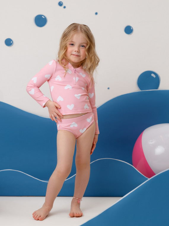 

Купальник для девочек CROCKID, ТК 17015/1н ФВ, цвет - розовый, Купальник