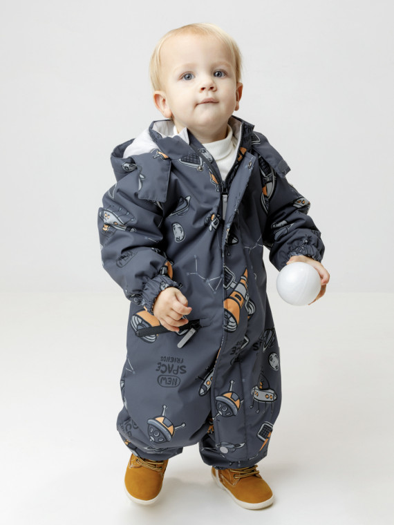 Мембранный комбинезон для мальчика с утеплителем для мальчиков CROCKID ВК 60134н4 Ал цвет - синий 4249₽