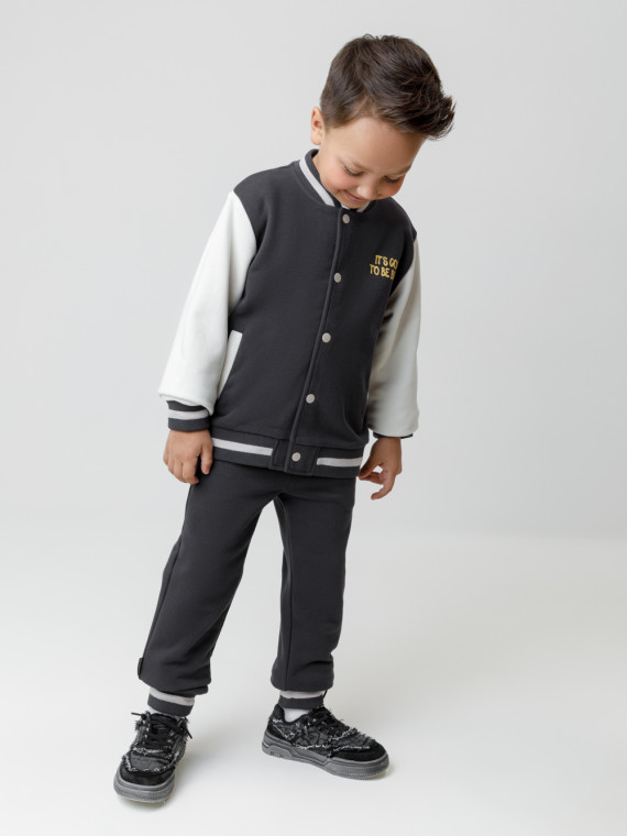 

Брюки для мальчиков CROCKID, КР 400784, цвет - темно-серый, Брюки